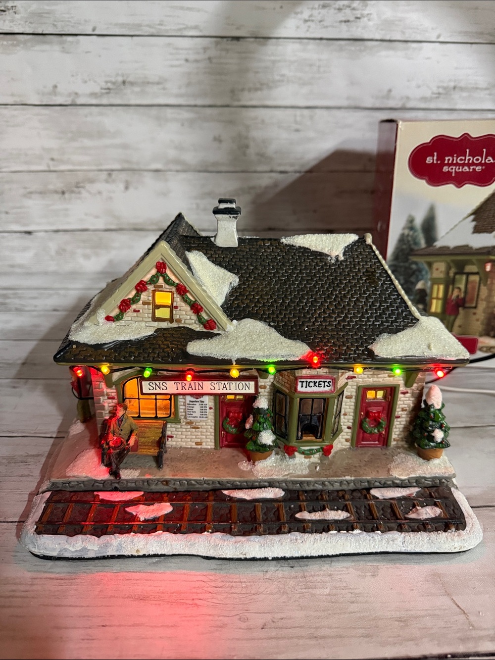 St. Nicholas Square Village “SNS Train Station “ Christmas Village